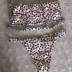 Never worn SHEIN cheetah print bikini